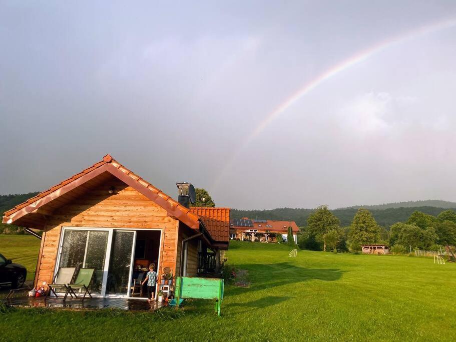 Polanka Beskid Niski Cute Cabin With Spectacular Views Hanczowa Esterno foto