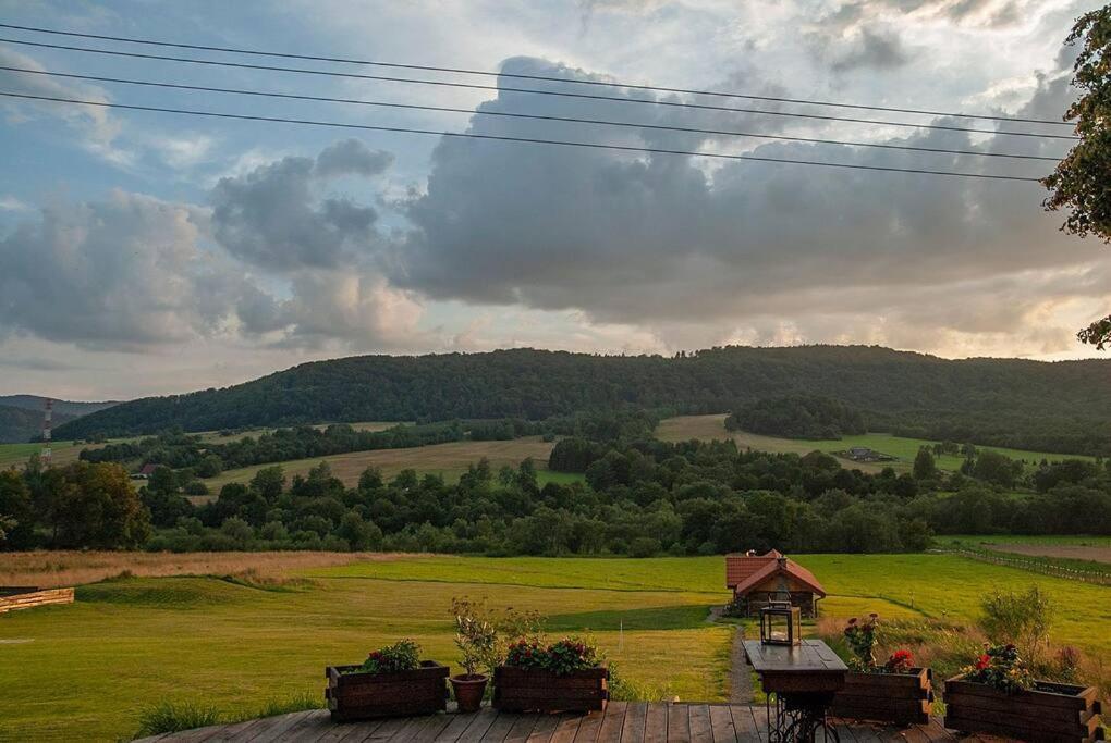 Polanka Beskid Niski Cute Cabin With Spectacular Views Hanczowa Esterno foto