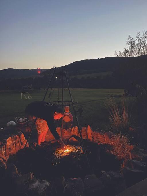 Polanka Beskid Niski Cute Cabin With Spectacular Views Hanczowa Esterno foto