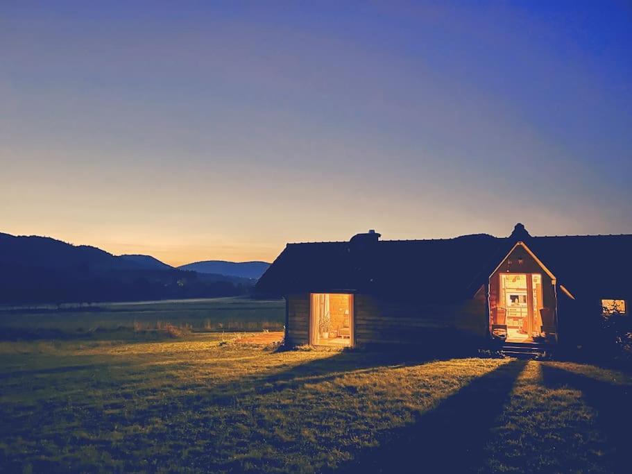 Polanka Beskid Niski Cute Cabin With Spectacular Views Hanczowa Esterno foto