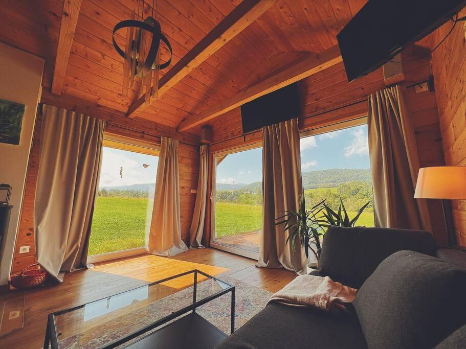 Polanka Beskid Niski Cute Cabin With Spectacular Views Hanczowa Esterno foto